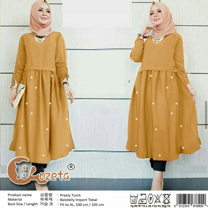 Prealy Tunik Mustard