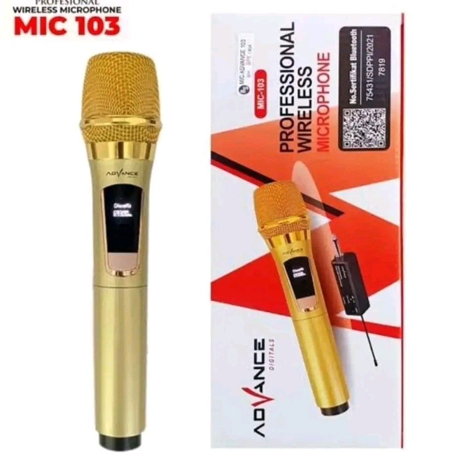 Professional Wireless Microphone Advance Mic-103