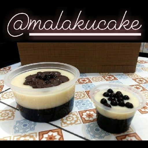 Puding Coklat Toping Choco Chip