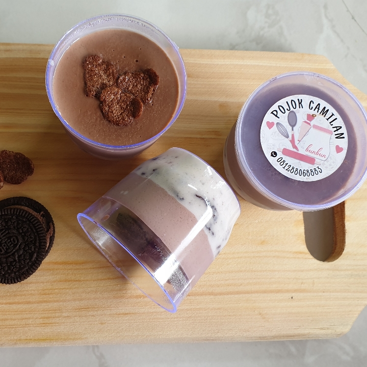 Puding Milo Oreo
