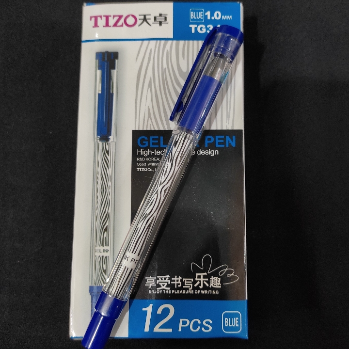 Pulpen Tizo Gel Tebal Biru