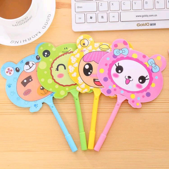 Pulpen kipas lucu hewan dan buah 2