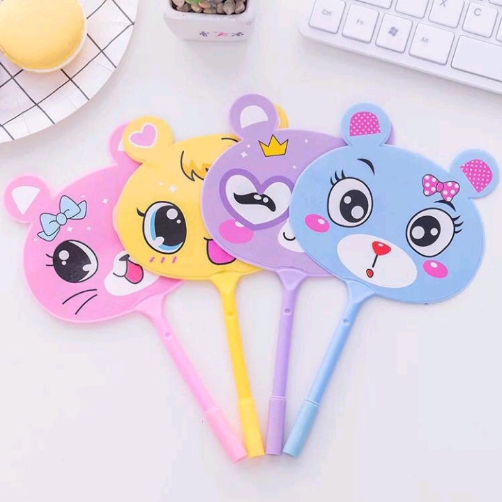 Pulpen kipas lucu hewan dan buah 3