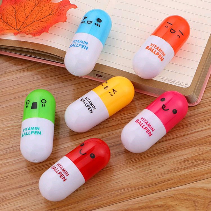 Pulpen mini bentuk kapsul