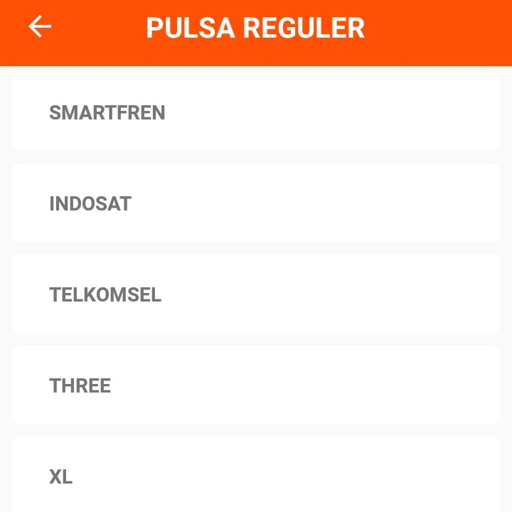 Pulsa Reguler