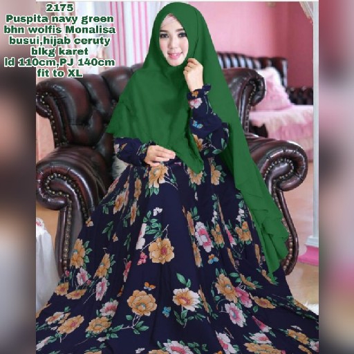 Puspita Navy Green