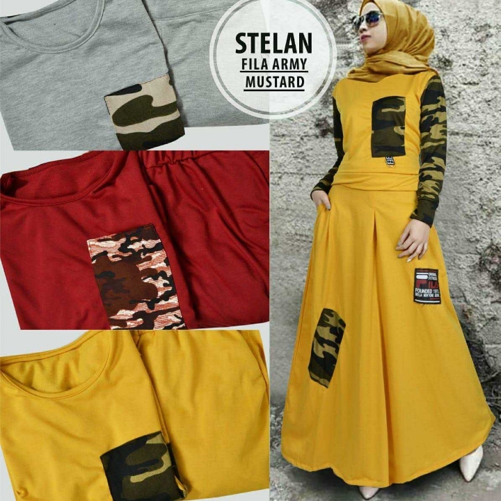 QALESYA MUSTARD SET