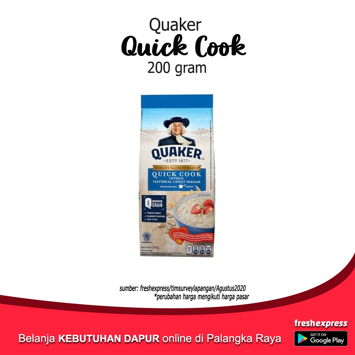 Quaker Quick Cook 200 Gram