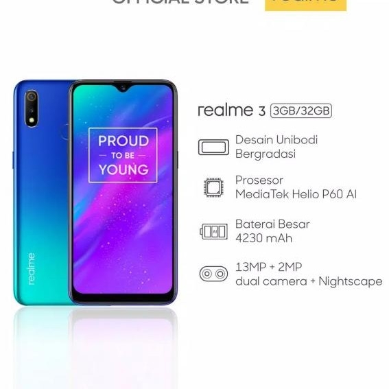 REALME 3 - 332GB MEDIATEK HELIO P60 4230MAH BATTERY 2