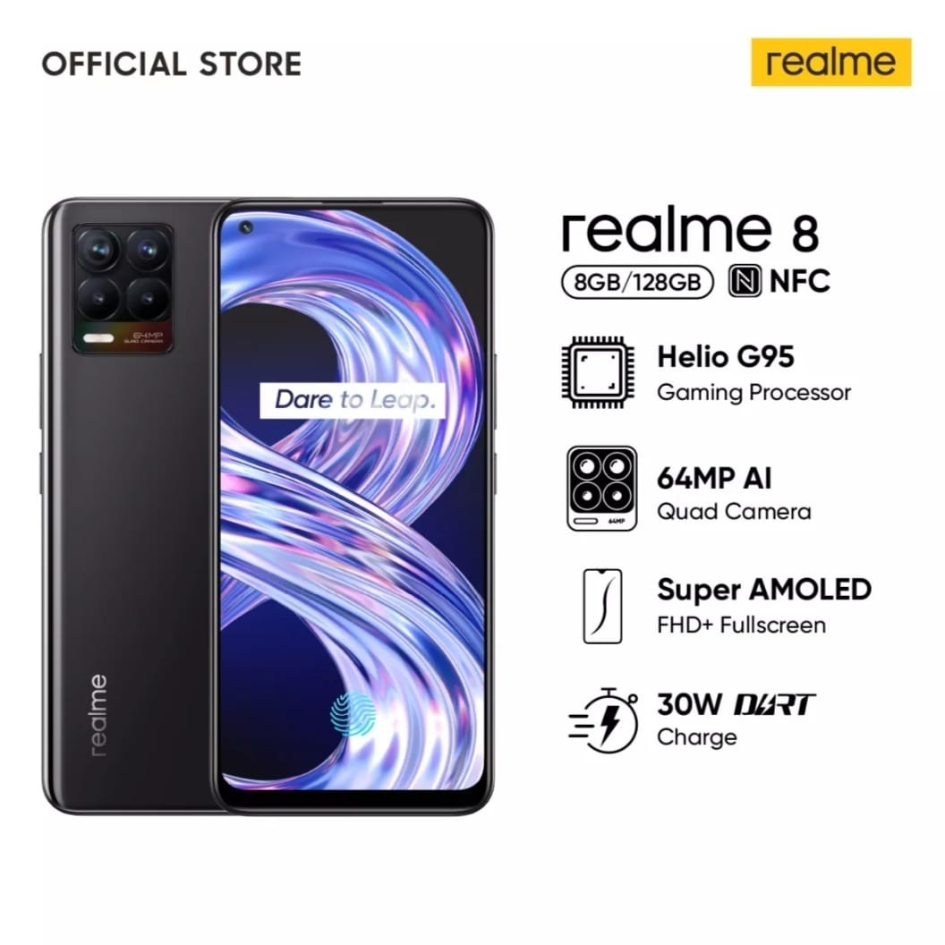 REALME 8 RAM 8 ROM 128 BLACK