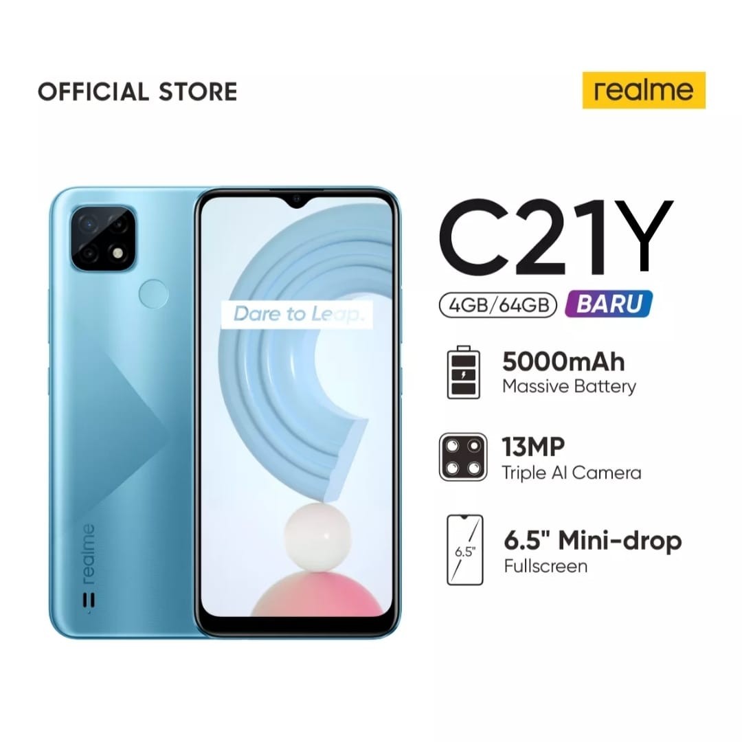 REALME C21Y RAM 4 ROM 64 BIRU