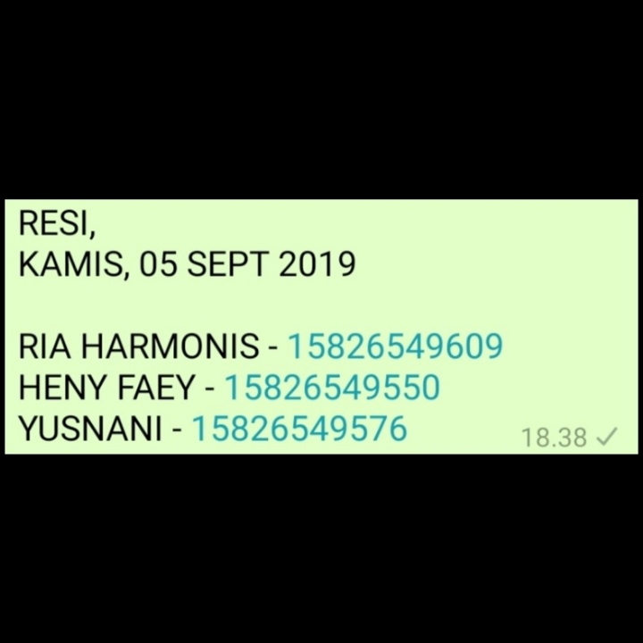 RESI KAMIS 05 SEPT 2019