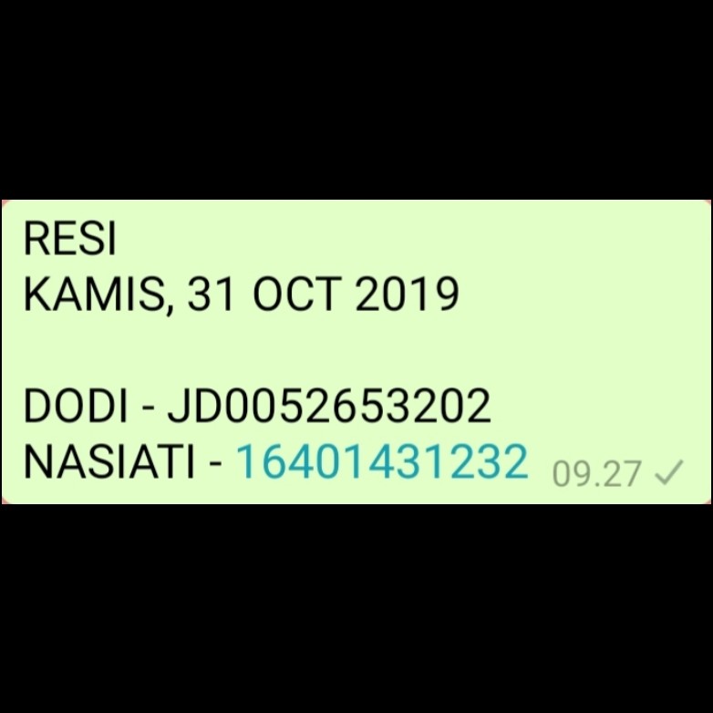 RESI KAMIS 31 OCT 2019