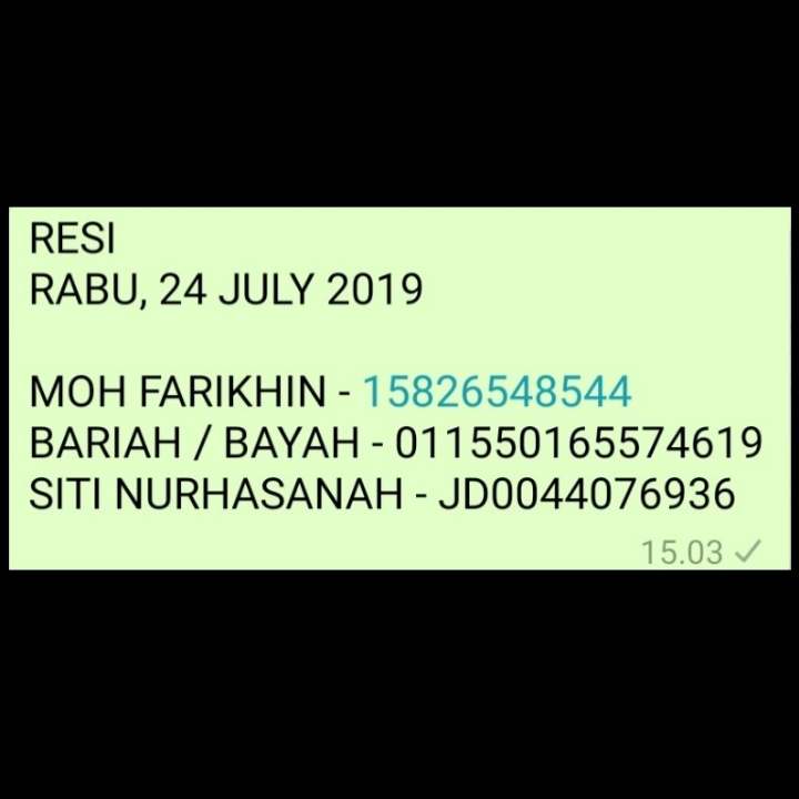 RESI RABU 24 JULY 2019