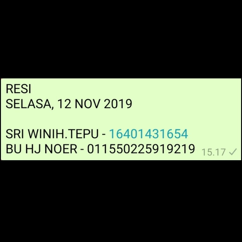 RESI SELASA 12 NOV 2019