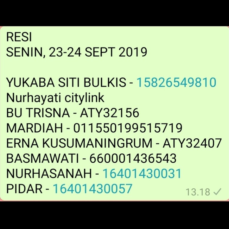 RESI SENIN 23-24 SEPT 2019