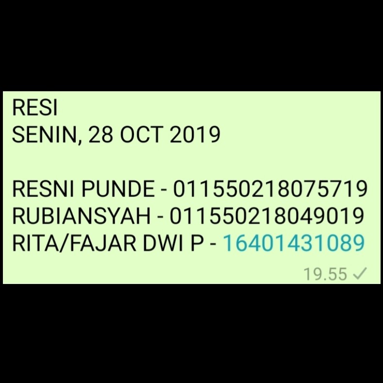 RESI SENIN 28 OCT 2019