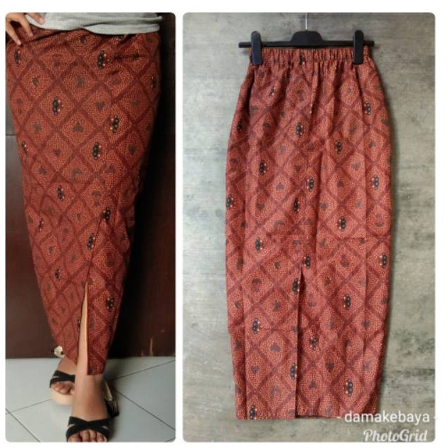 ROK SOPAN PANJANG KATUN BATIK