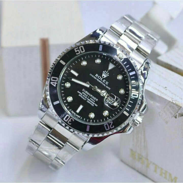 ROLEX SILVER BLACK