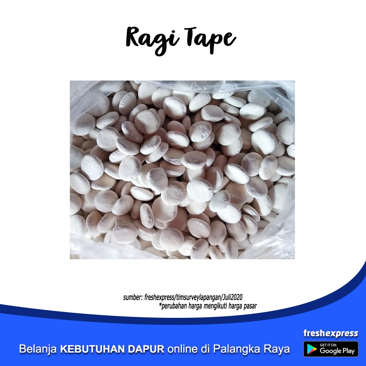 Ragi Tape Per Bungkus