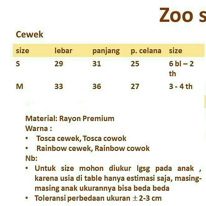 Rainbow Zoo Set 2