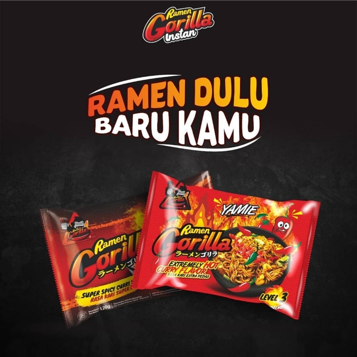 Ramen Gorilla Kuah Rasa kari level 3 3