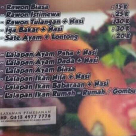 Rawon Tulangan Plus Nasi