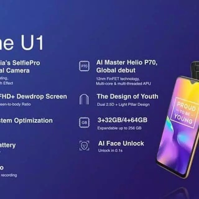 Realme U1 Ram 3GB Dan 4Gb Garansi Resmi 3