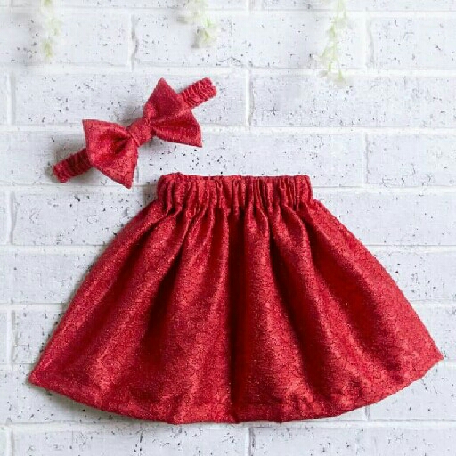 Red Mayqa Skirt