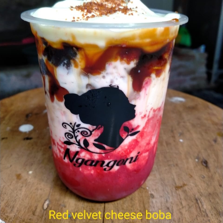 Red Velvet Cheese Boba