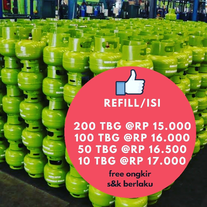Refill Gas Elpiji 3kg