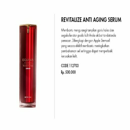 Revitalize Anti Aging Serum