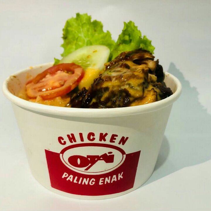 Rice Bowl AYAM BAKAR SAOS KEJU PEDAS