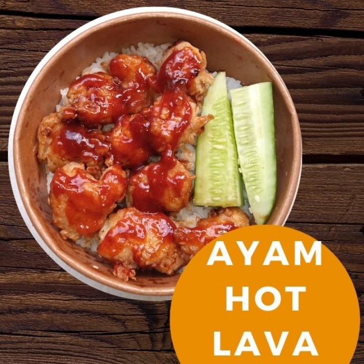 Rice Bowl Ayam Hot Lava