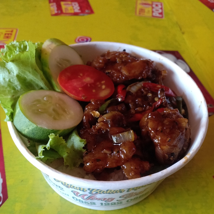Rice Bowl Ayam Saos Blackpepper