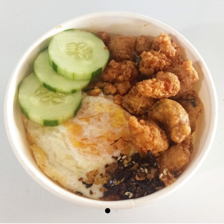 Rice Bowl Chicken Saldted Egg