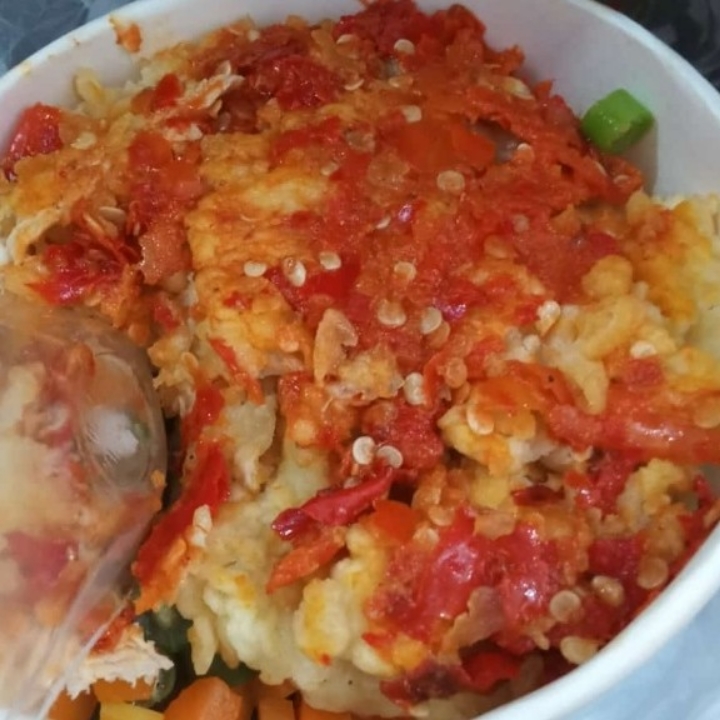 Rice Bowl Chicken Geprek