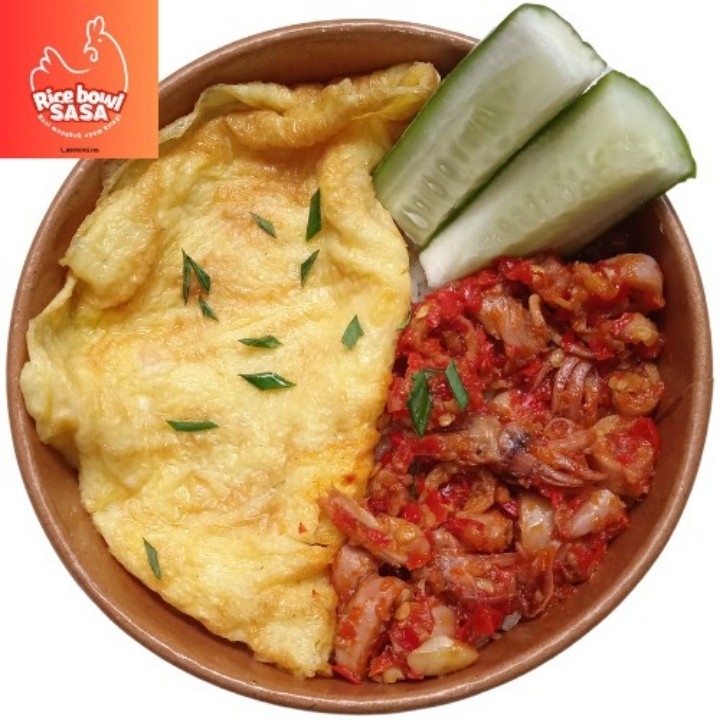 Rice Bowl Cumi Asin Balado