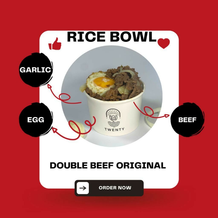 Rice Bowl Double Beef Original