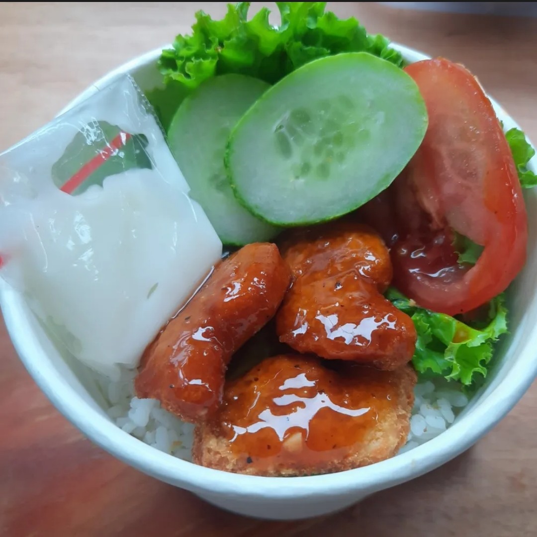 Rice Bowl Nugget Saos BBQ