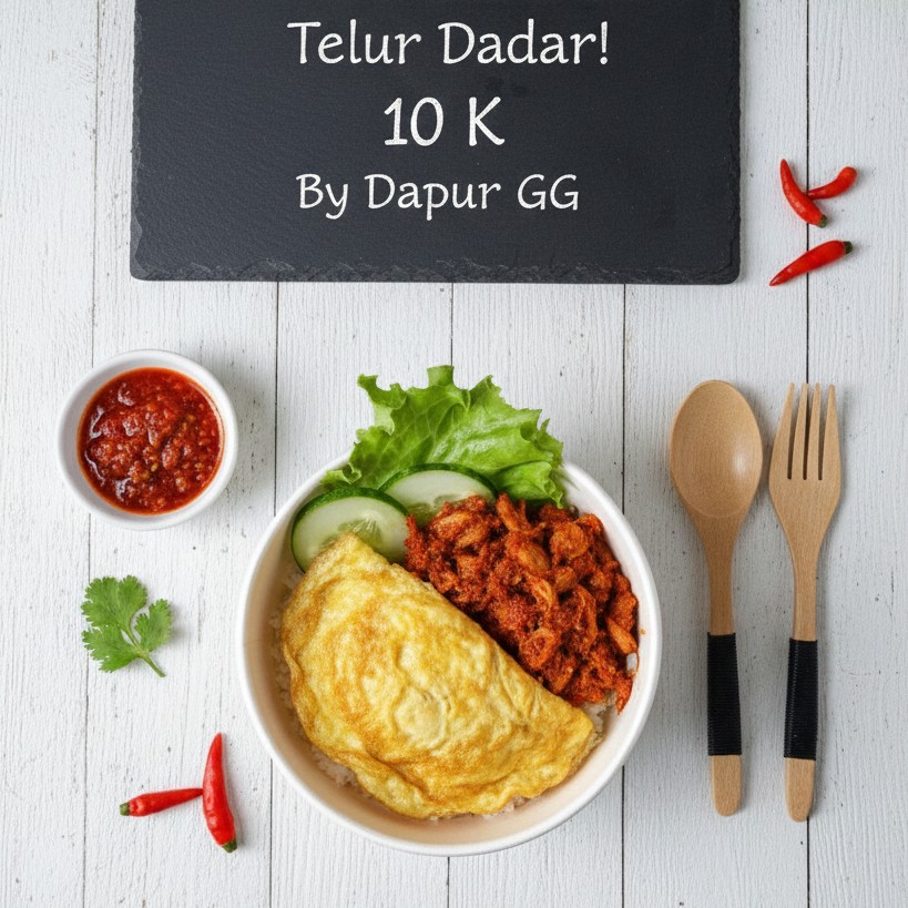 Rice Bowl Telur Dadar