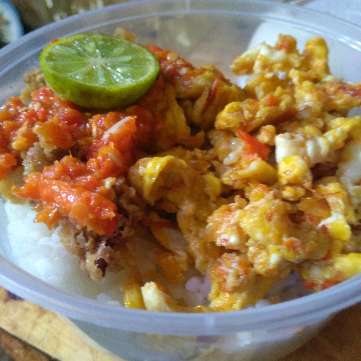 Rice Box Udang Sambal Telur Asin