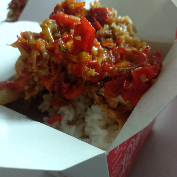 Rice Box liwet Sambal Mercon