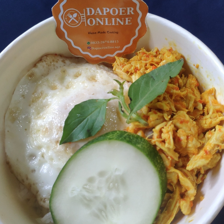 Rice bowl ayam suwir