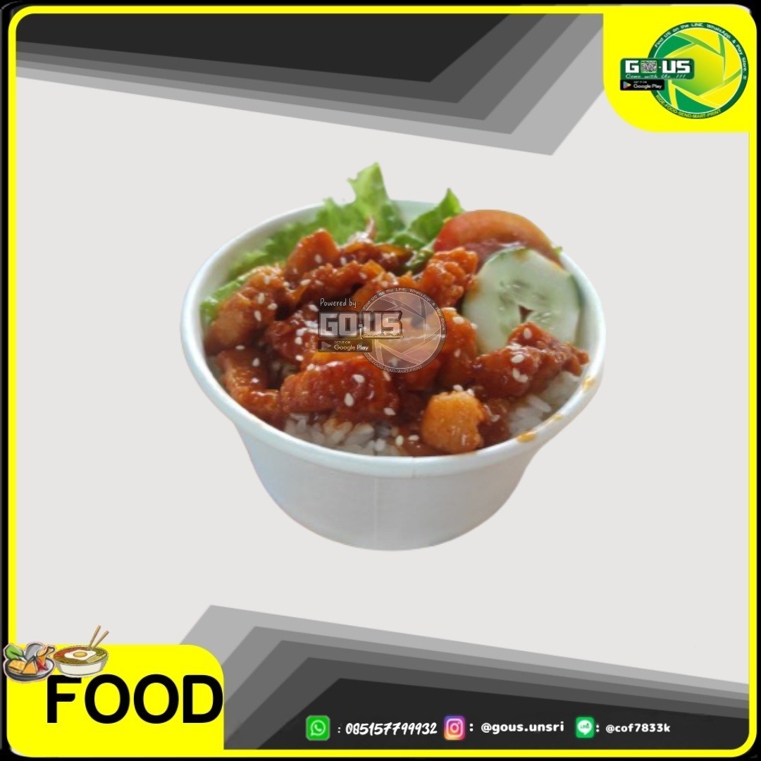 Ricebowl Ayam Asam Manis