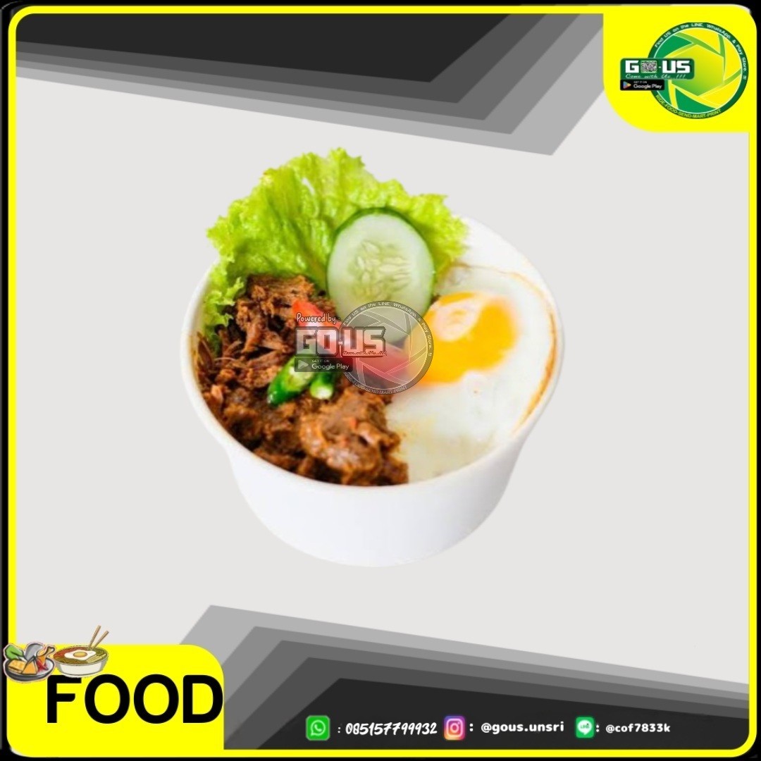 Ricebowl Rendang Daging