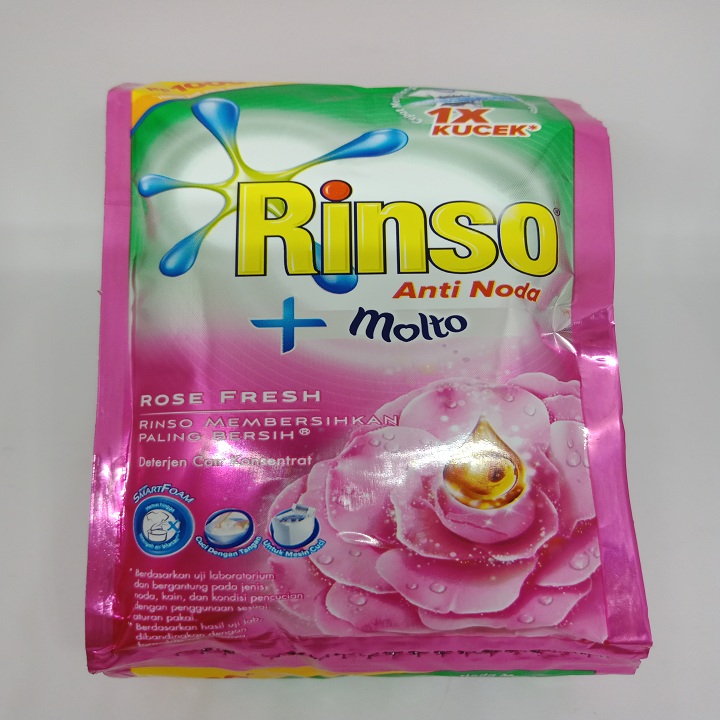 Rinso Anti Noda plus Molto Rose Fresh rtg