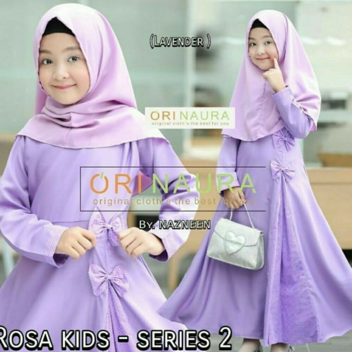 Rosa Kids Gamis Muslim Anak 7-9 Tahun