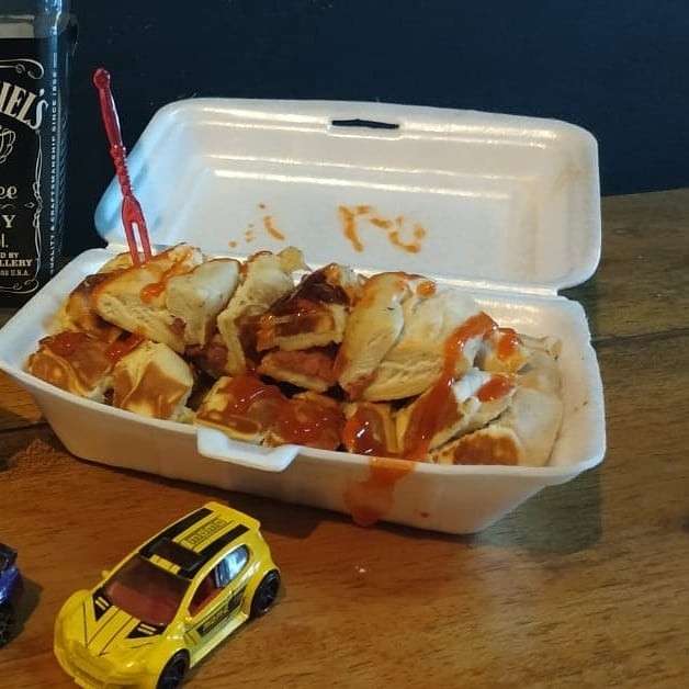 Roti Bakar Gurih Telur Kornet