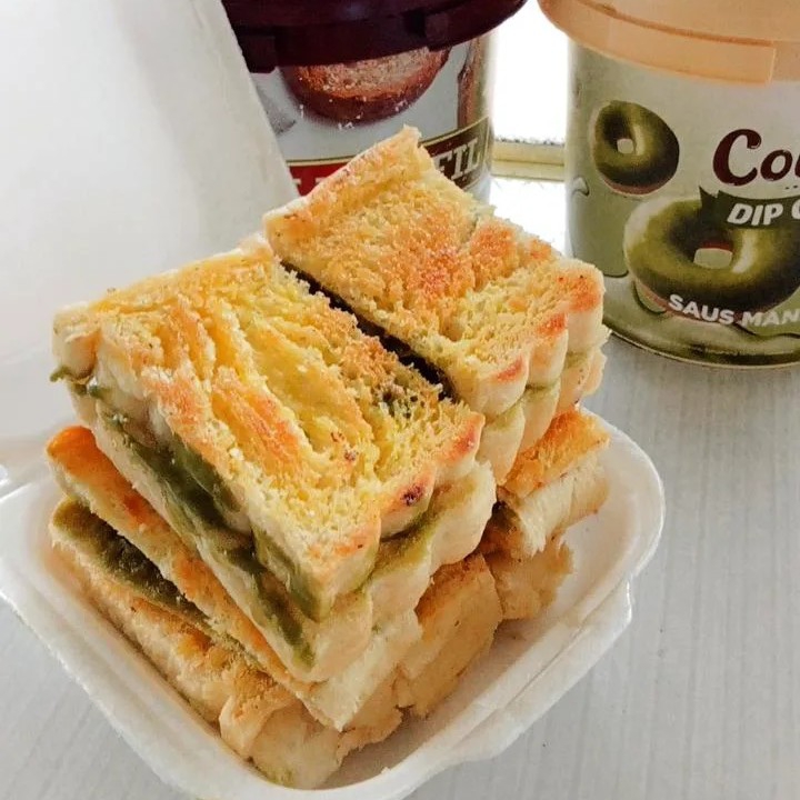 Roti Bakar Rasa Matcha Greentea
